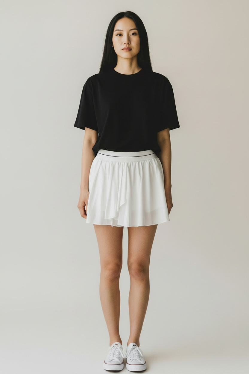 Women's Color Block Skirt