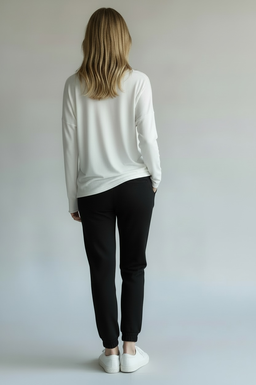 Women's Long Sleeve Raw Hem