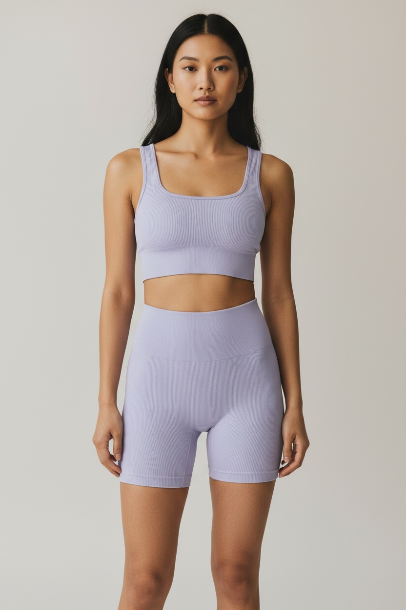 Women's Ribbed Sports Bra