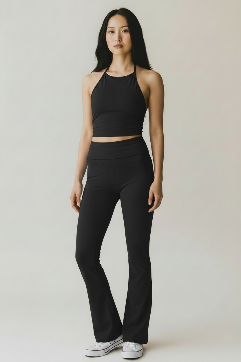Women's Tie Neck Halter Tank
